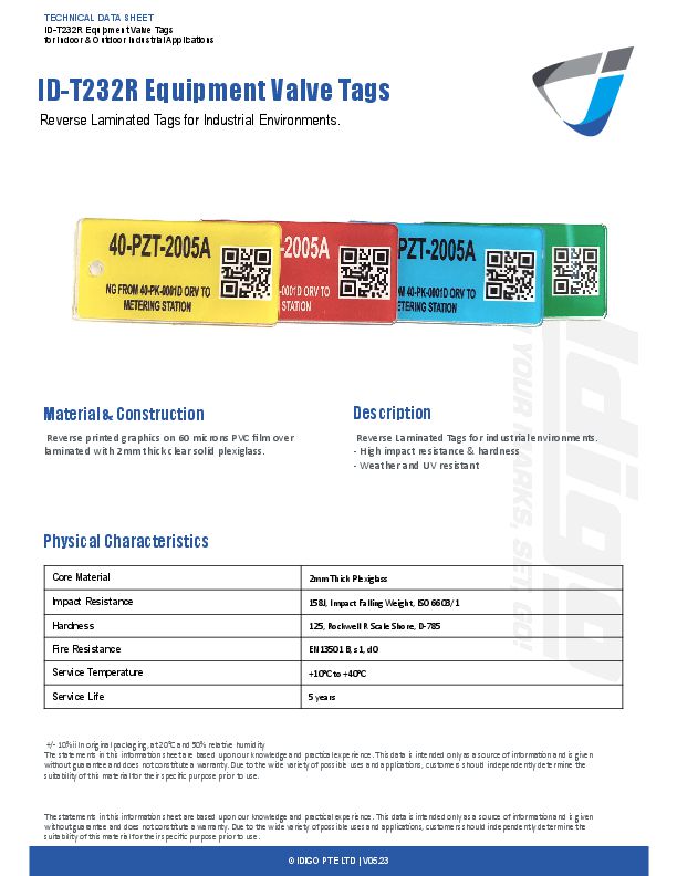 ID-T232R Datasheet, front page image
